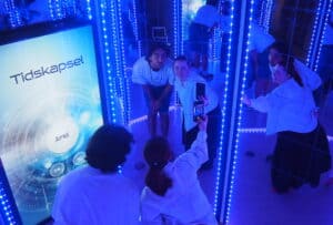 Speilselfie inne i oktogonen.