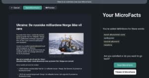 Screenshot of the prototype.